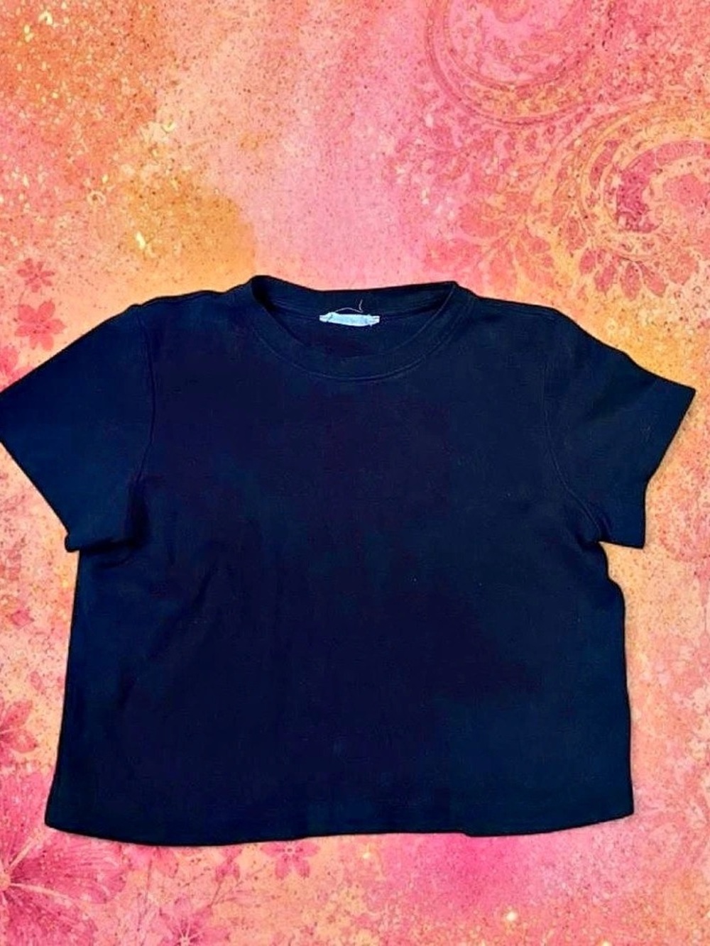 beyyoglu Short Sleeve Tee in Black Size Small